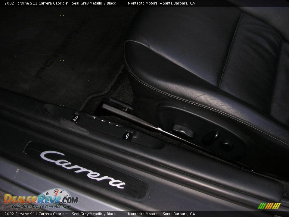 2002 Porsche 911 Carrera Cabriolet Seal Grey Metallic / Black Photo #25