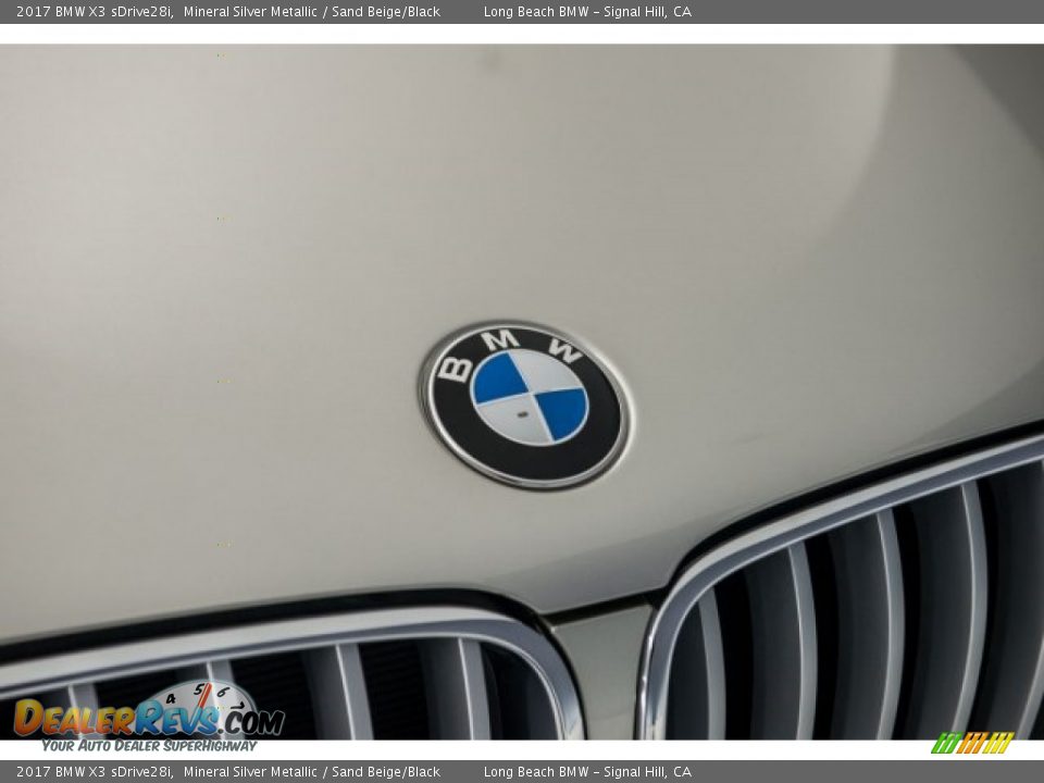 2017 BMW X3 sDrive28i Mineral Silver Metallic / Sand Beige/Black Photo #26
