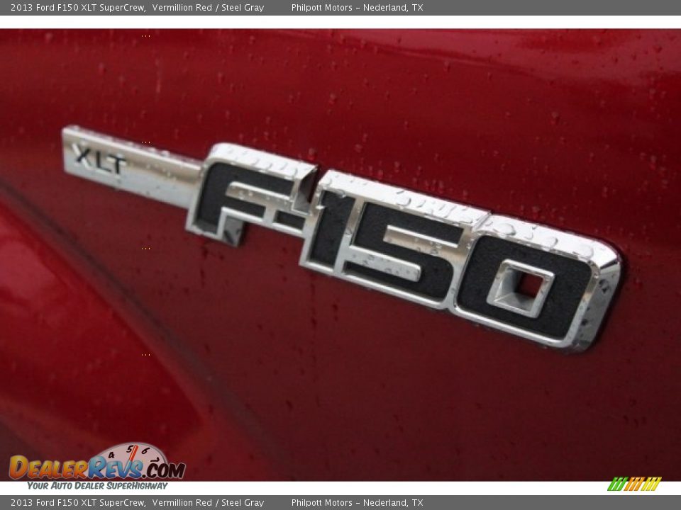 2013 Ford F150 XLT SuperCrew Vermillion Red / Steel Gray Photo #7