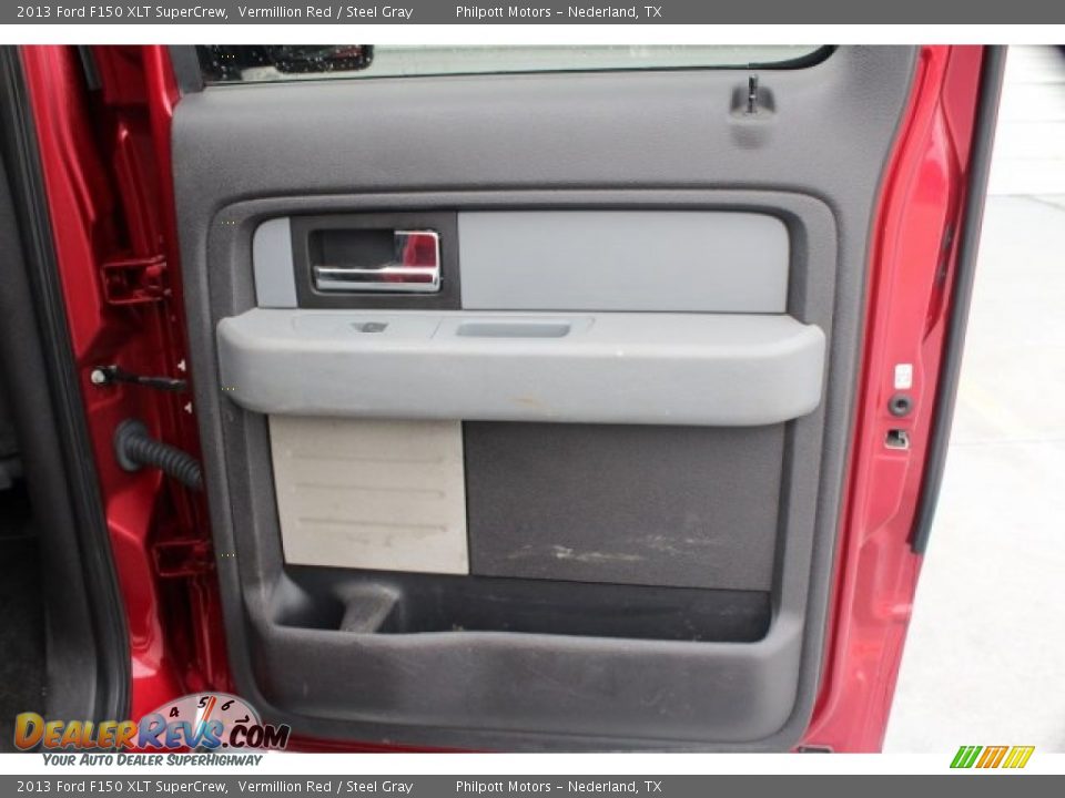 2013 Ford F150 XLT SuperCrew Vermillion Red / Steel Gray Photo #27