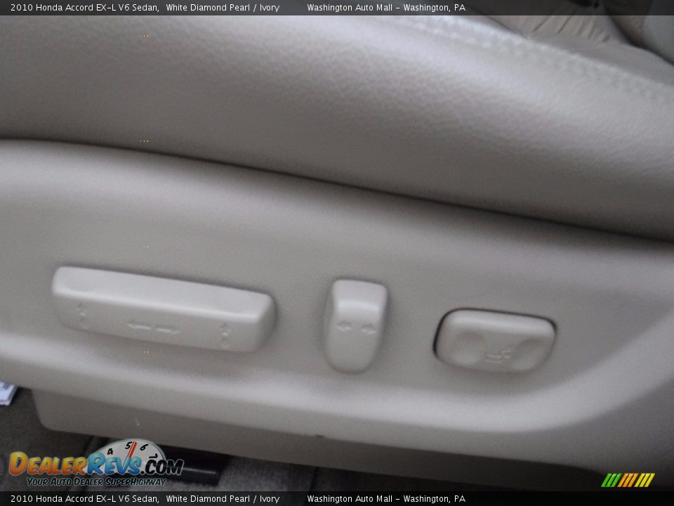 2010 Honda Accord EX-L V6 Sedan White Diamond Pearl / Ivory Photo #16