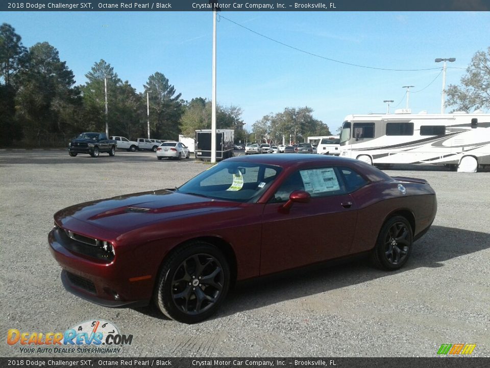 2018 Dodge Challenger SXT Octane Red Pearl / Black Photo #1