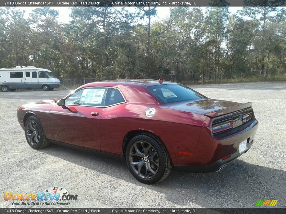 2018 Dodge Challenger SXT Octane Red Pearl / Black Photo #3