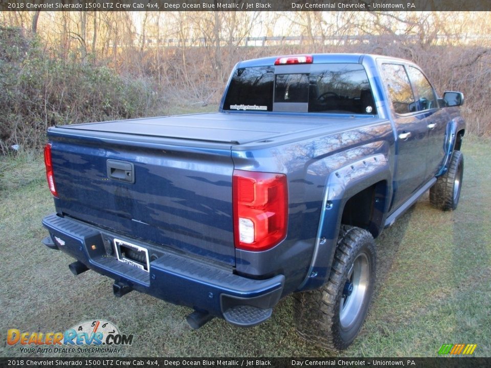 2018 Chevrolet Silverado 1500 LTZ Crew Cab 4x4 Deep Ocean Blue Metallic / Jet Black Photo #13