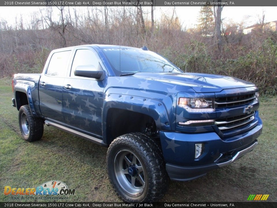 2018 Chevrolet Silverado 1500 LTZ Crew Cab 4x4 Deep Ocean Blue Metallic / Jet Black Photo #17