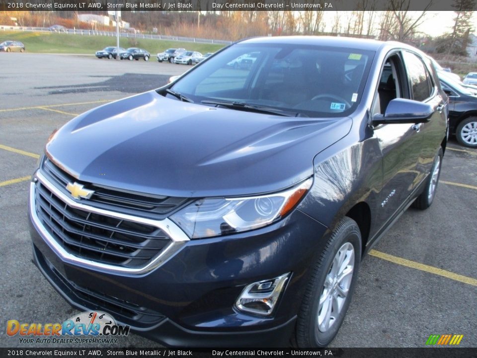 2018 Chevrolet Equinox LT AWD Storm Blue Metallic / Jet Black Photo #9