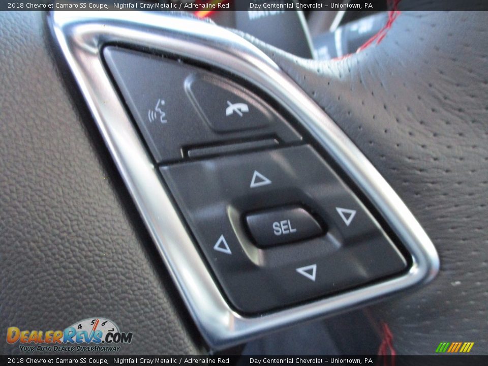 2018 Chevrolet Camaro SS Coupe Nightfall Gray Metallic / Adrenaline Red Photo #6