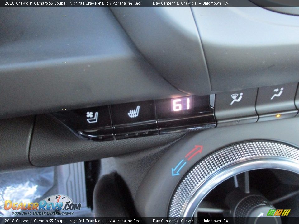 2018 Chevrolet Camaro SS Coupe Nightfall Gray Metallic / Adrenaline Red Photo #8