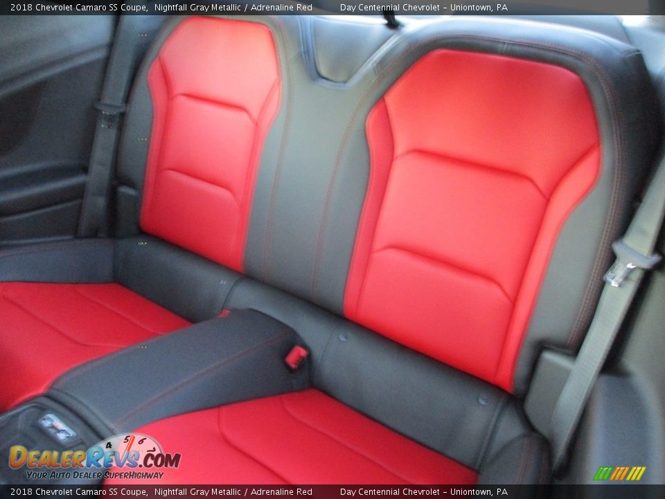 2018 Chevrolet Camaro SS Coupe Nightfall Gray Metallic / Adrenaline Red Photo #19