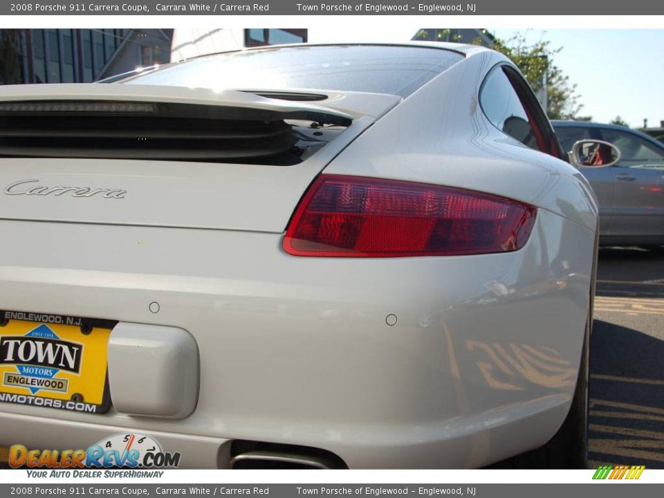 2008 Porsche 911 Carrera Coupe Carrara White / Carrera Red Photo #11