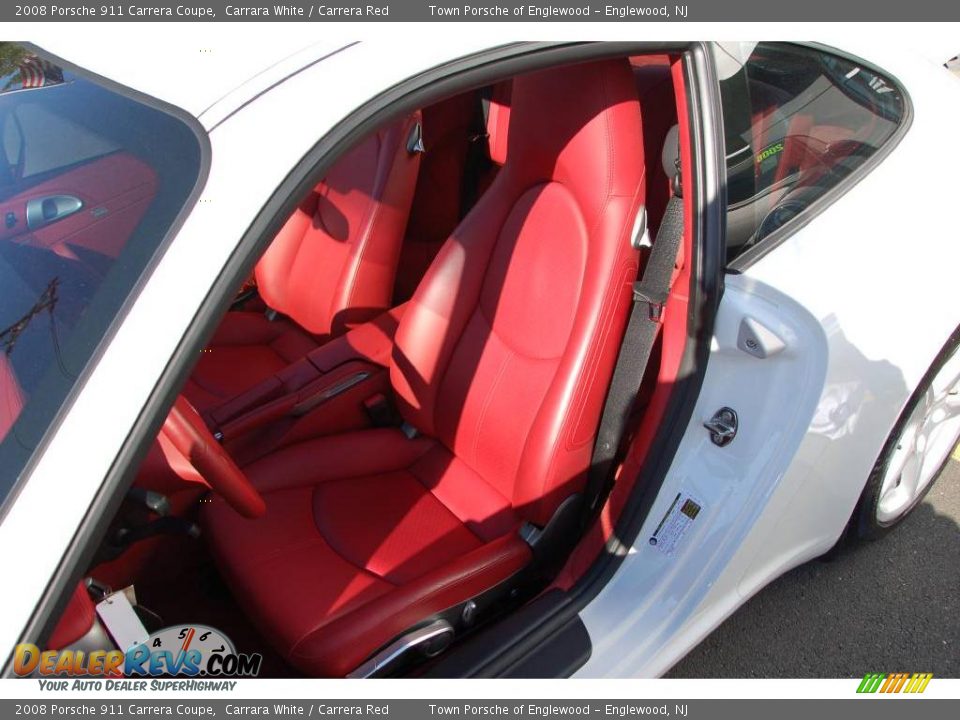 Carrera Red Interior - 2008 Porsche 911 Carrera Coupe Photo #17
