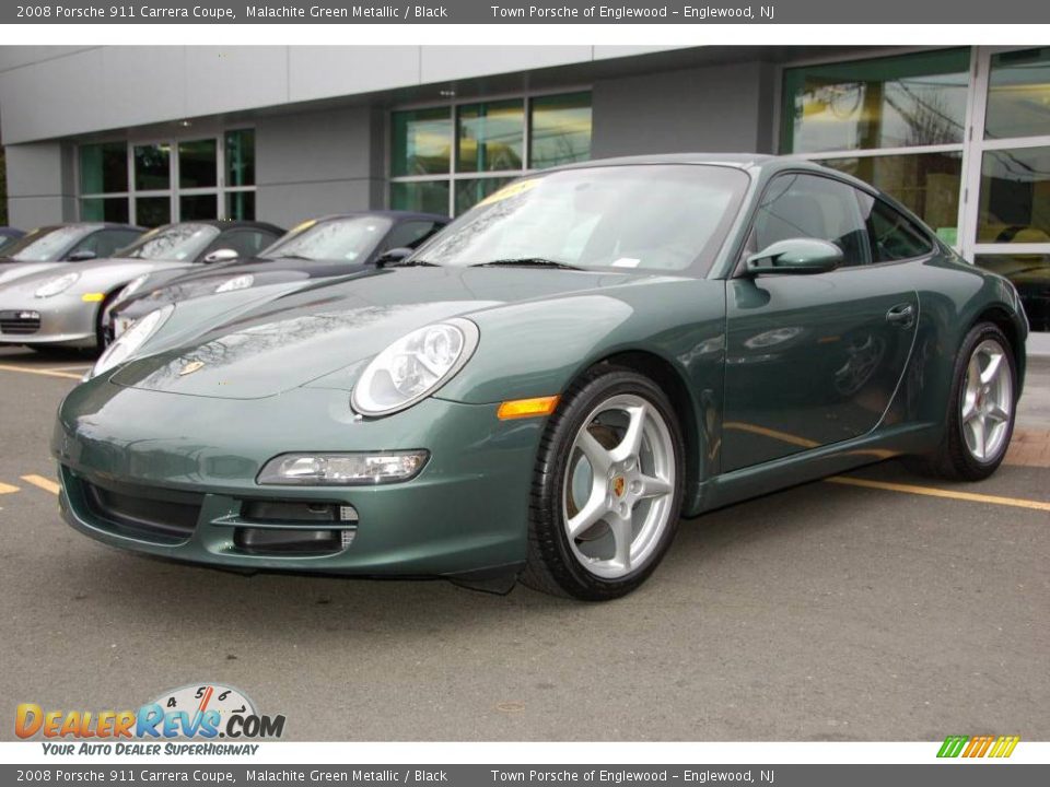 2008 Porsche 911 Carrera Coupe Malachite Green Metallic / Black Photo #1