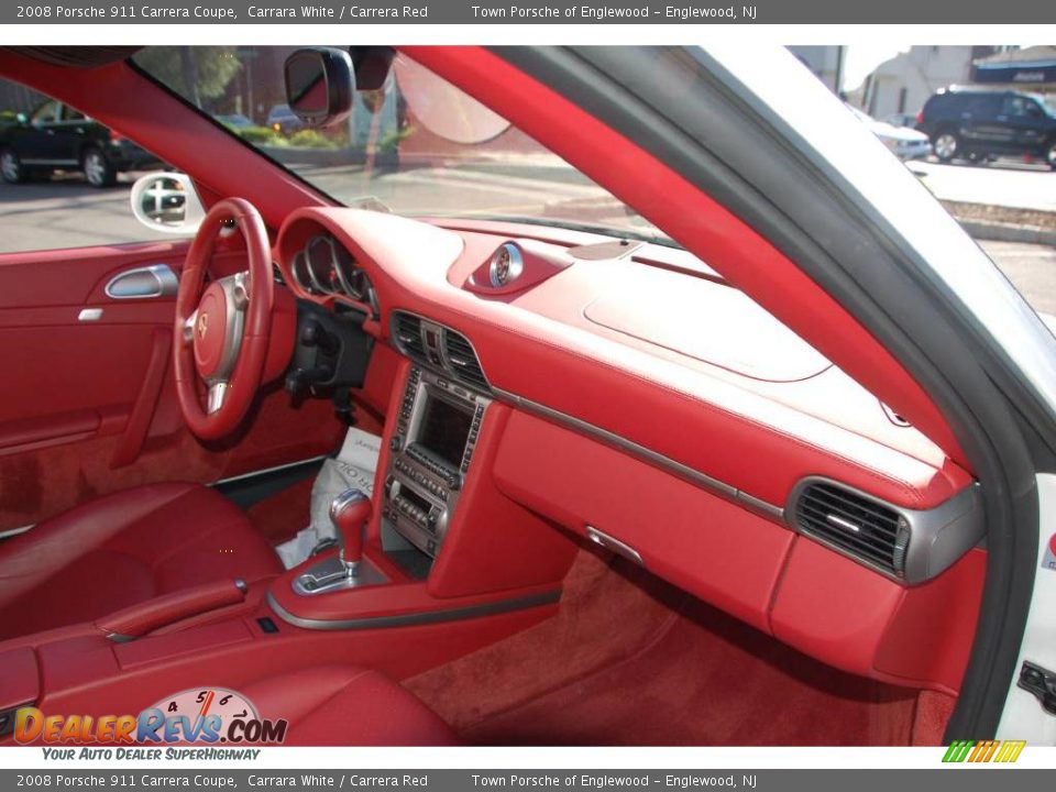 2008 Porsche 911 Carrera Coupe Carrara White / Carrera Red Photo #27