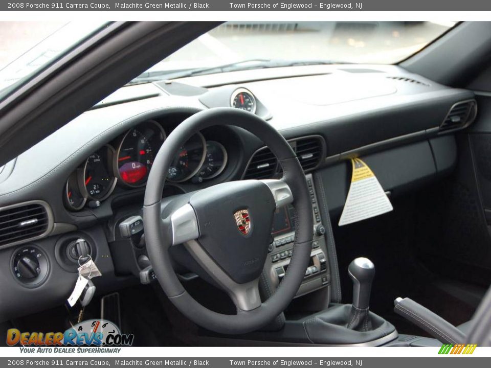 2008 Porsche 911 Carrera Coupe Malachite Green Metallic / Black Photo #9