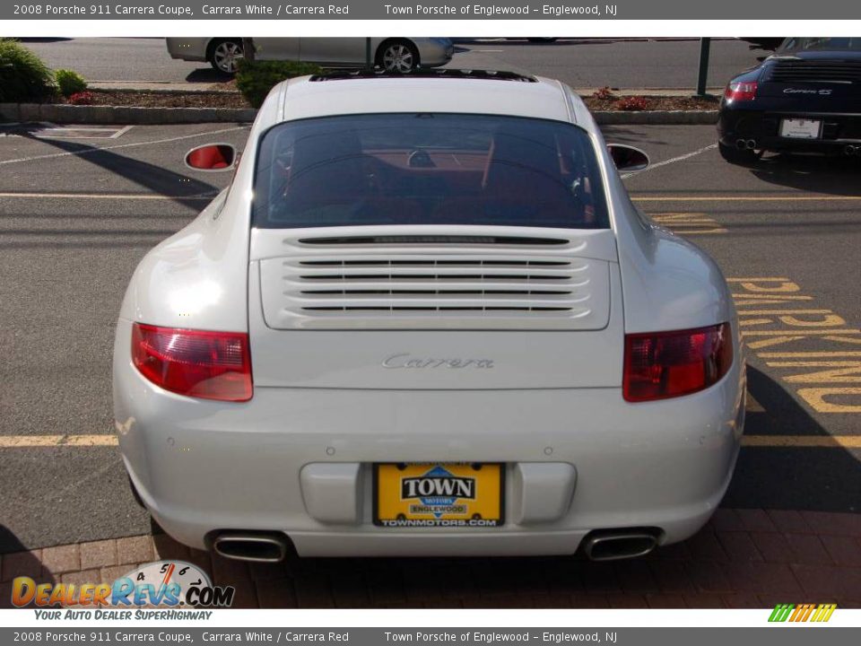 2008 Porsche 911 Carrera Coupe Carrara White / Carrera Red Photo #33