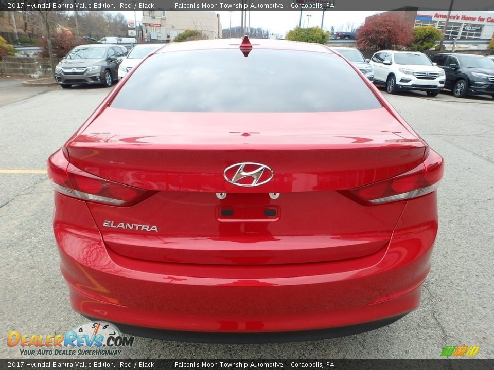 2017 Hyundai Elantra Value Edition Red / Black Photo #4