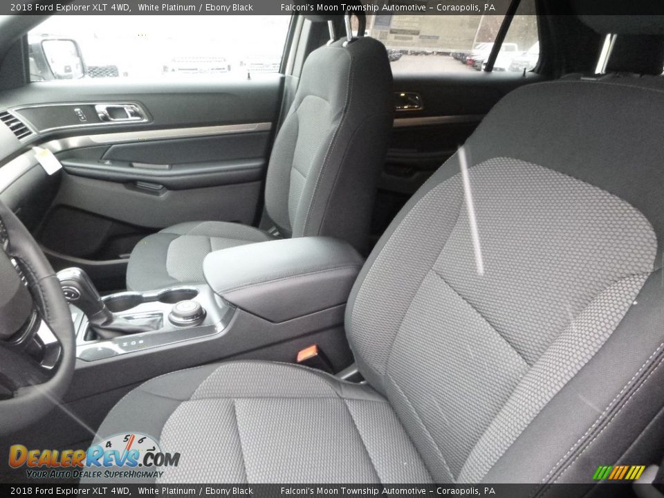 2018 Ford Explorer XLT 4WD White Platinum / Ebony Black Photo #12