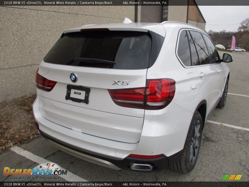 2018 BMW X5 xDrive35i Mineral White Metallic / Canberra Beige/Black Photo #3