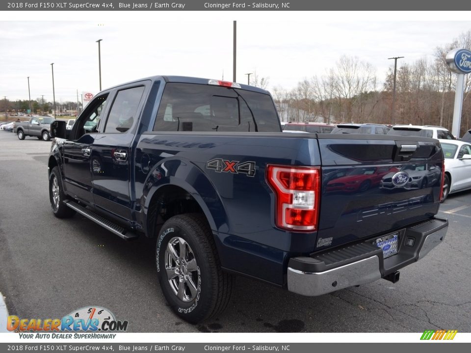 2018 Ford F150 XLT SuperCrew 4x4 Blue Jeans / Earth Gray Photo #23