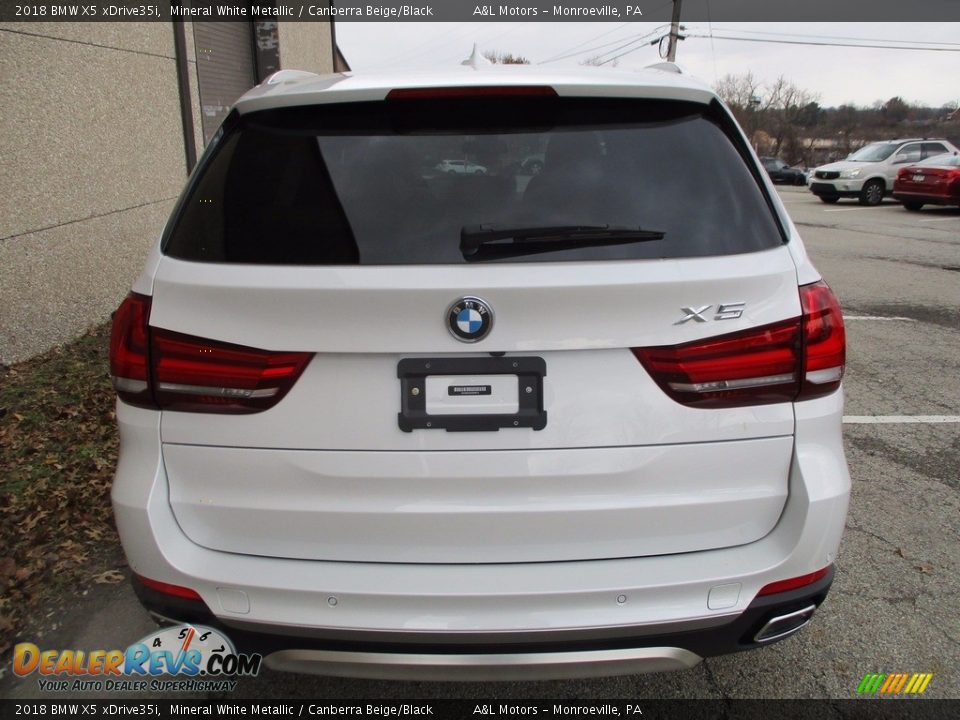 2018 BMW X5 xDrive35i Mineral White Metallic / Canberra Beige/Black Photo #4