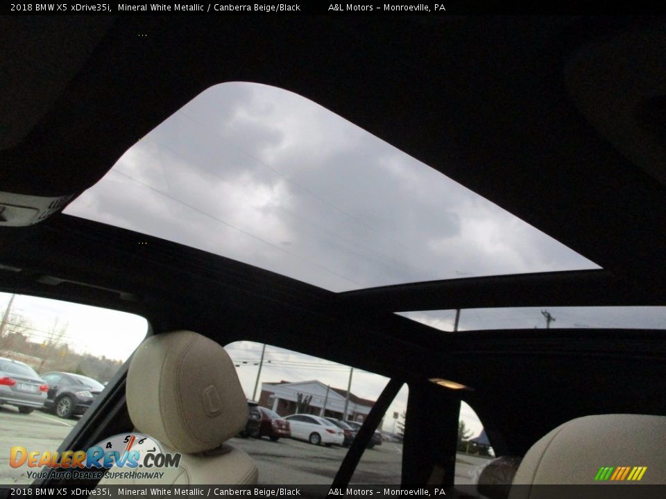 2018 BMW X5 xDrive35i Mineral White Metallic / Canberra Beige/Black Photo #10