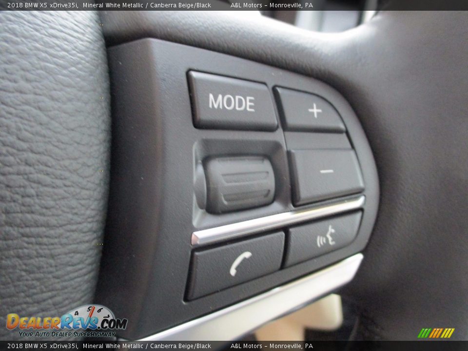 2018 BMW X5 xDrive35i Mineral White Metallic / Canberra Beige/Black Photo #18