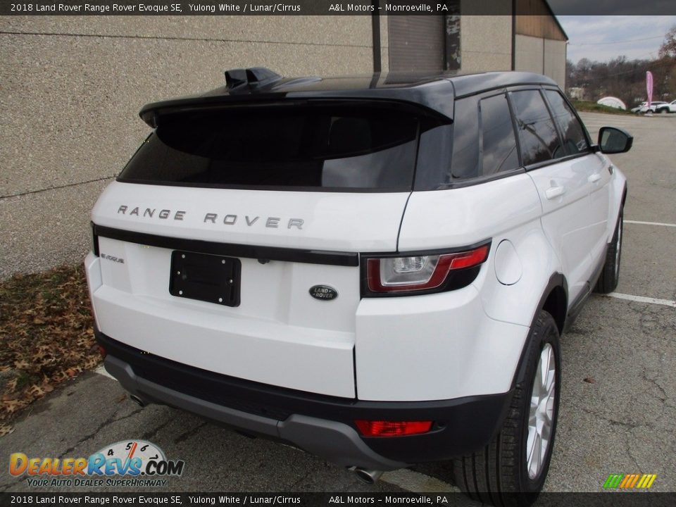 2018 Land Rover Range Rover Evoque SE Yulong White / Lunar/Cirrus Photo #3