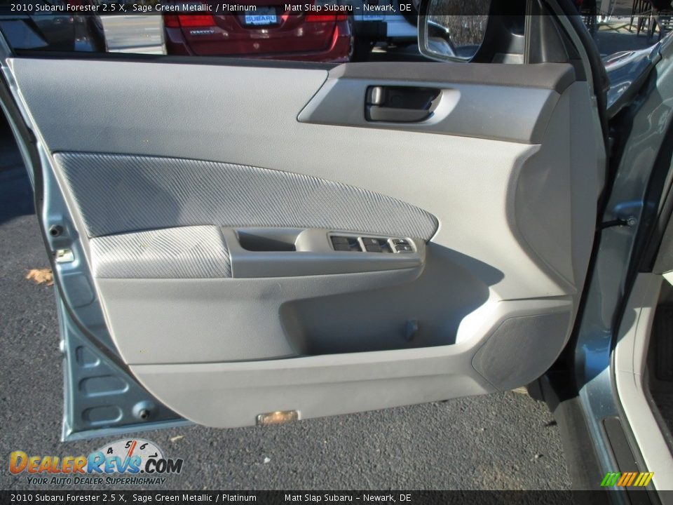 2010 Subaru Forester 2.5 X Sage Green Metallic / Platinum Photo #13