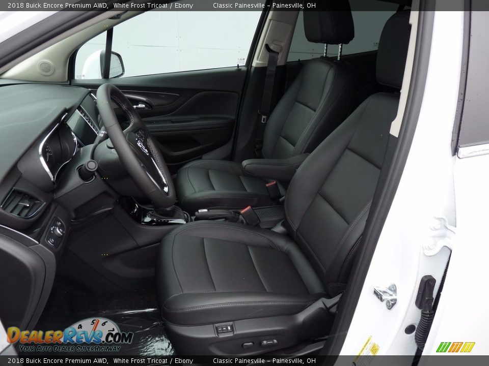 Ebony Interior - 2018 Buick Encore Premium AWD Photo #7