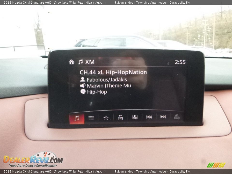 2018 Mazda CX-9 Signature AWD Snowflake White Pearl Mica / Auburn Photo #14