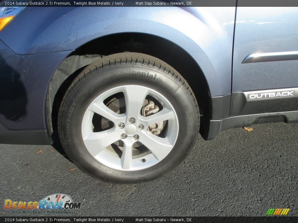 2014 Subaru Outback 2.5i Premium Twilight Blue Metallic / Ivory Photo #22