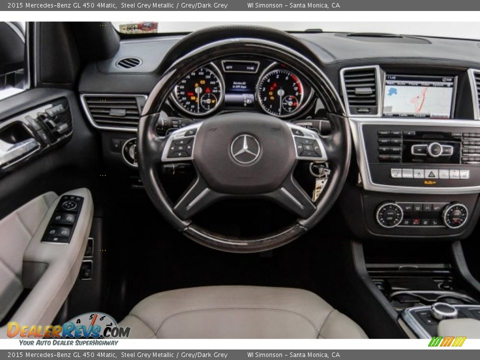 2015 Mercedes-Benz GL 450 4Matic Steel Grey Metallic / Grey/Dark Grey Photo #4