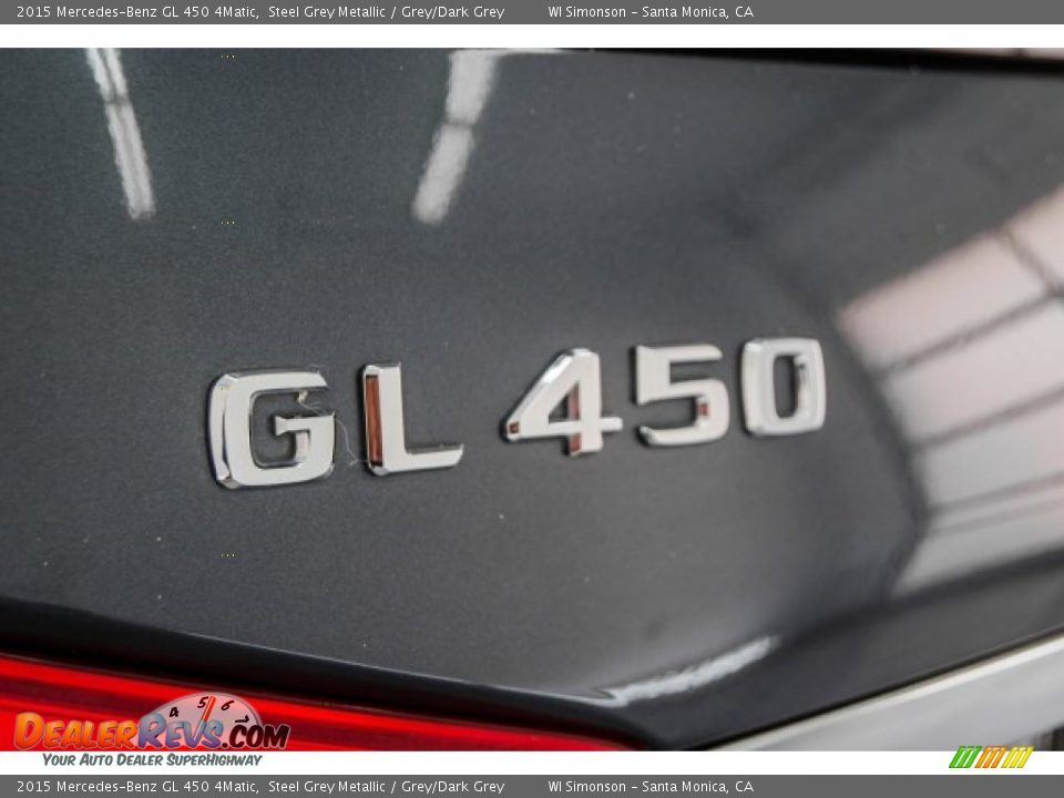 2015 Mercedes-Benz GL 450 4Matic Steel Grey Metallic / Grey/Dark Grey Photo #7