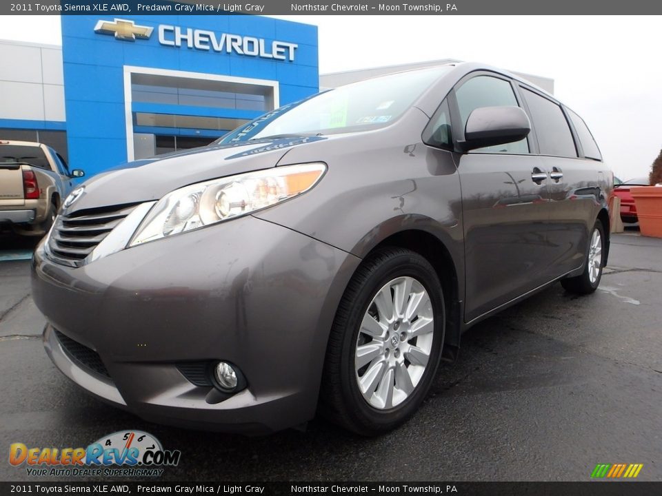 2011 Toyota Sienna XLE AWD Predawn Gray Mica / Light Gray Photo #2
