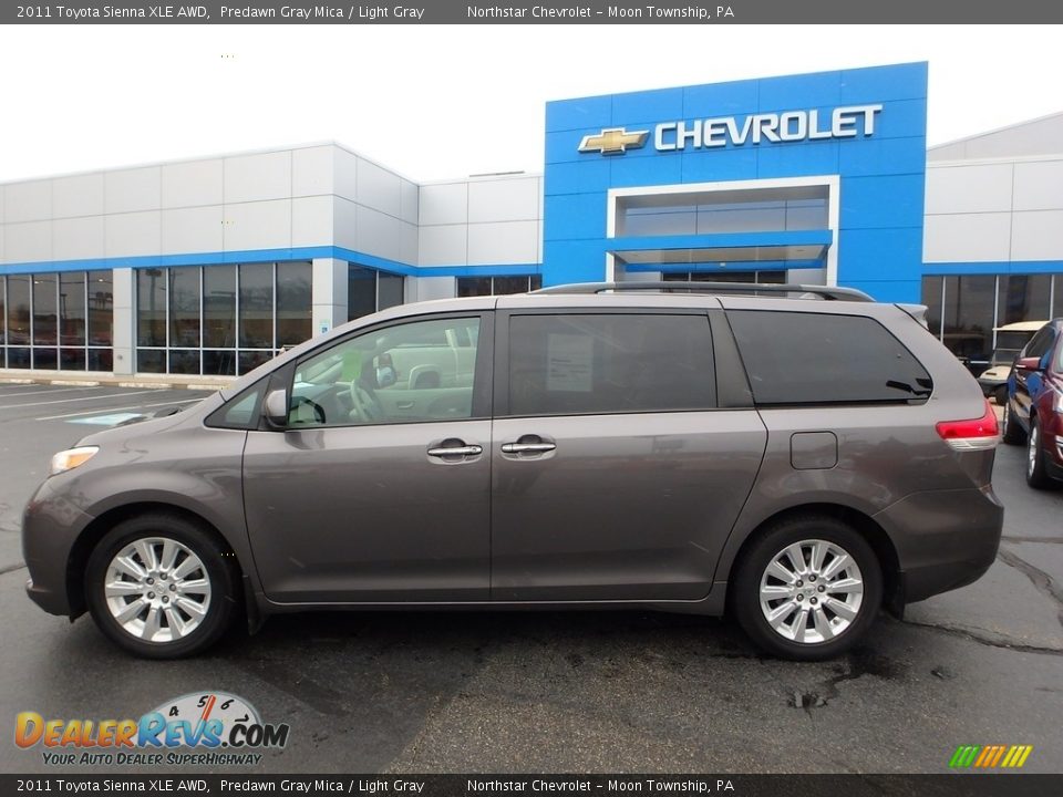 2011 Toyota Sienna XLE AWD Predawn Gray Mica / Light Gray Photo #3