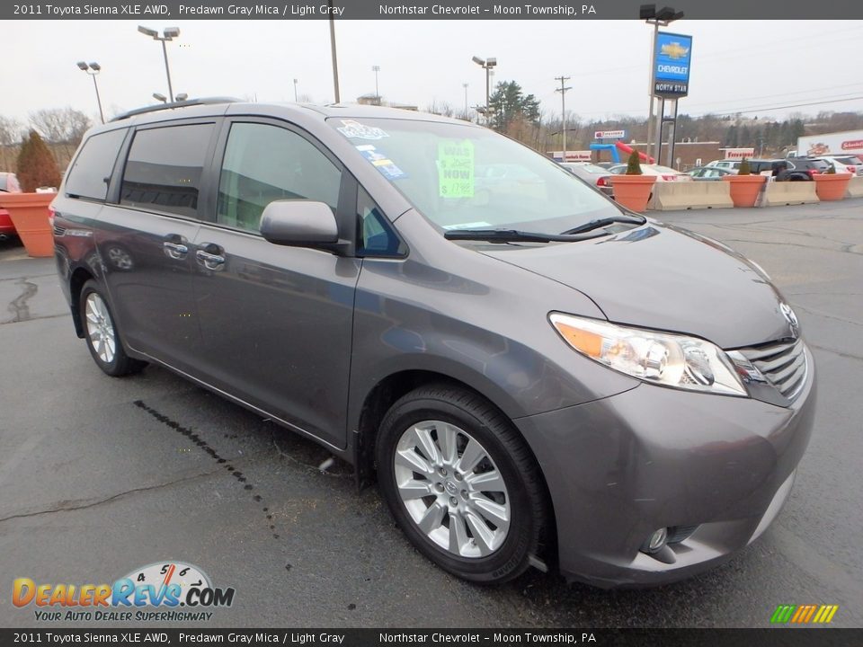 2011 Toyota Sienna XLE AWD Predawn Gray Mica / Light Gray Photo #11