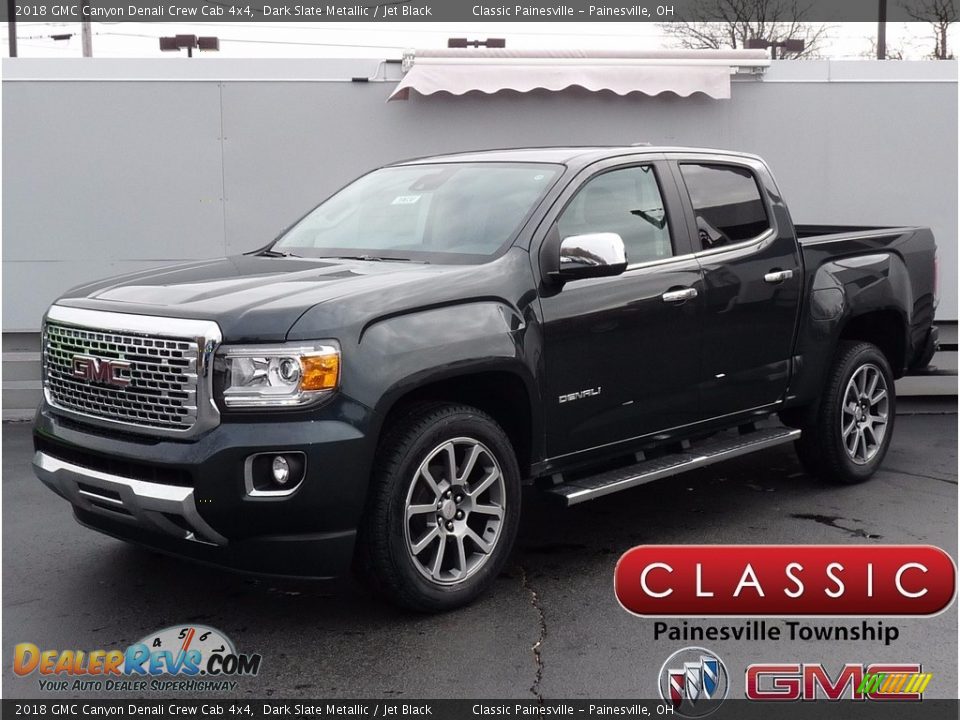 2018 GMC Canyon Denali Crew Cab 4x4 Dark Slate Metallic / Jet Black Photo #1