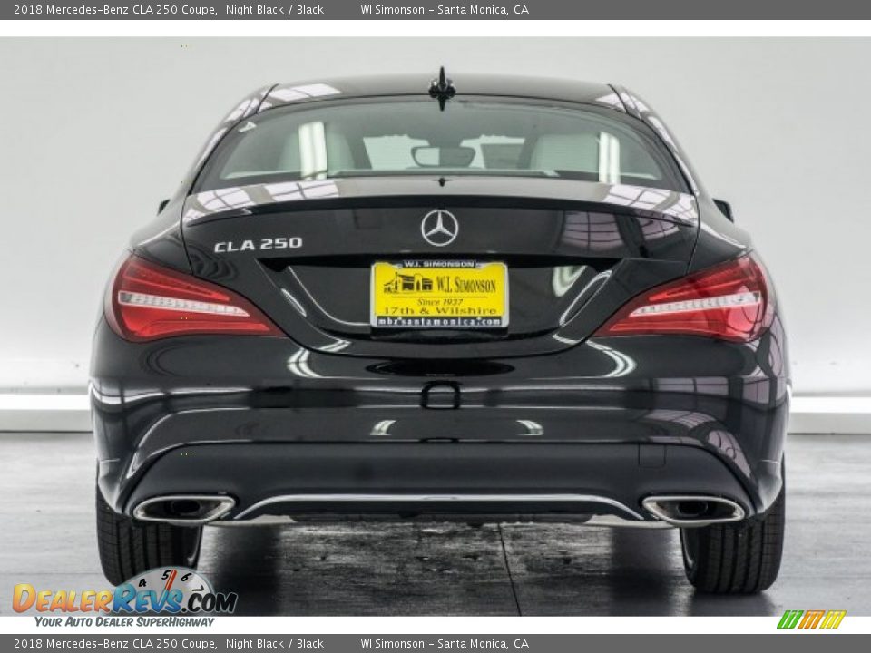 2018 Mercedes-Benz CLA 250 Coupe Night Black / Black Photo #4