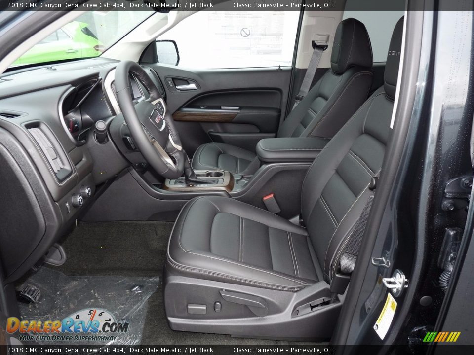 Jet Black Interior - 2018 GMC Canyon Denali Crew Cab 4x4 Photo #6