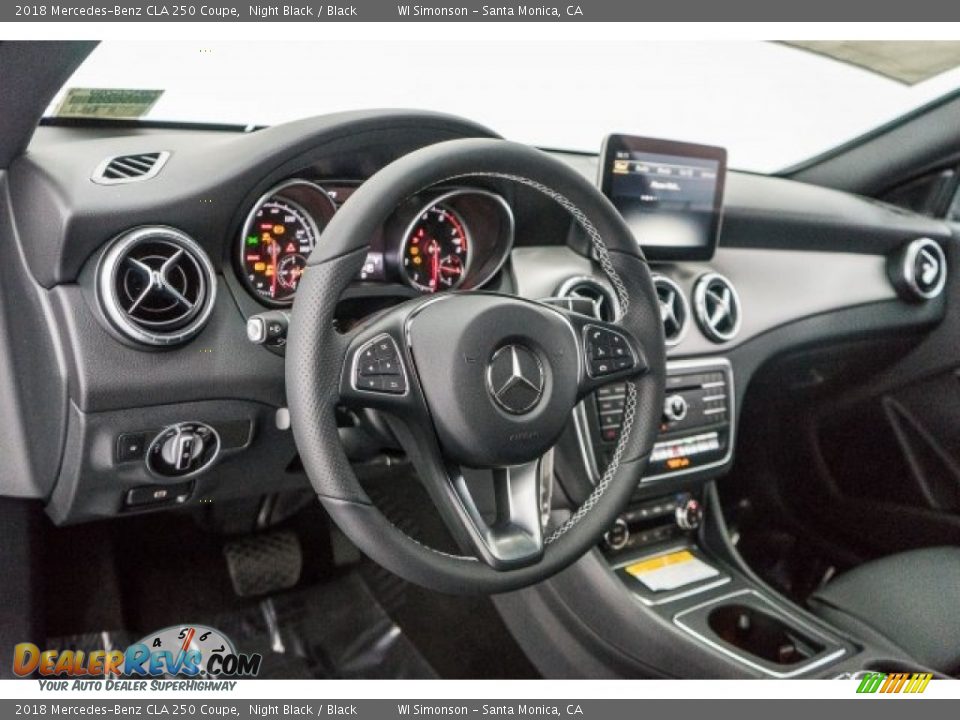 2018 Mercedes-Benz CLA 250 Coupe Night Black / Black Photo #6