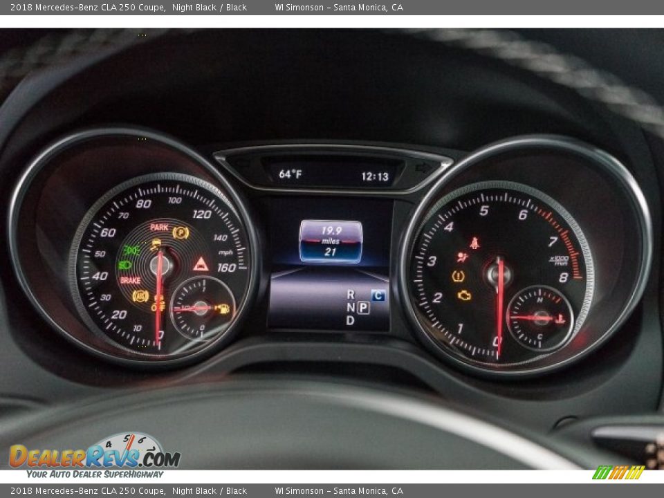 2018 Mercedes-Benz CLA 250 Coupe Night Black / Black Photo #7