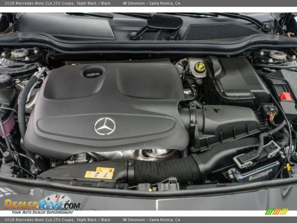 2018 Mercedes-Benz CLA 250 Coupe Night Black / Black Photo #8