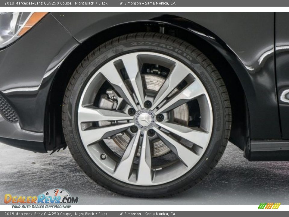 2018 Mercedes-Benz CLA 250 Coupe Night Black / Black Photo #9