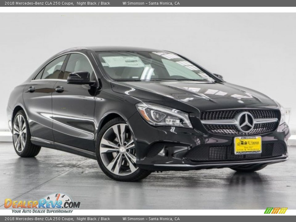 2018 Mercedes-Benz CLA 250 Coupe Night Black / Black Photo #12