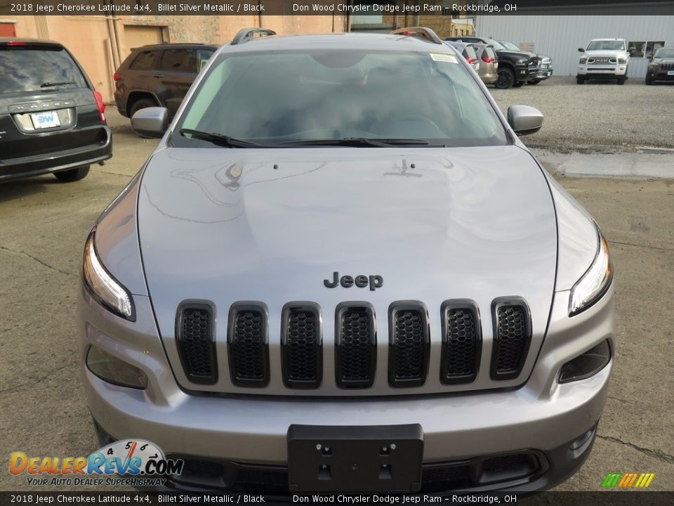 2018 Jeep Cherokee Latitude 4x4 Billet Silver Metallic / Black Photo #3