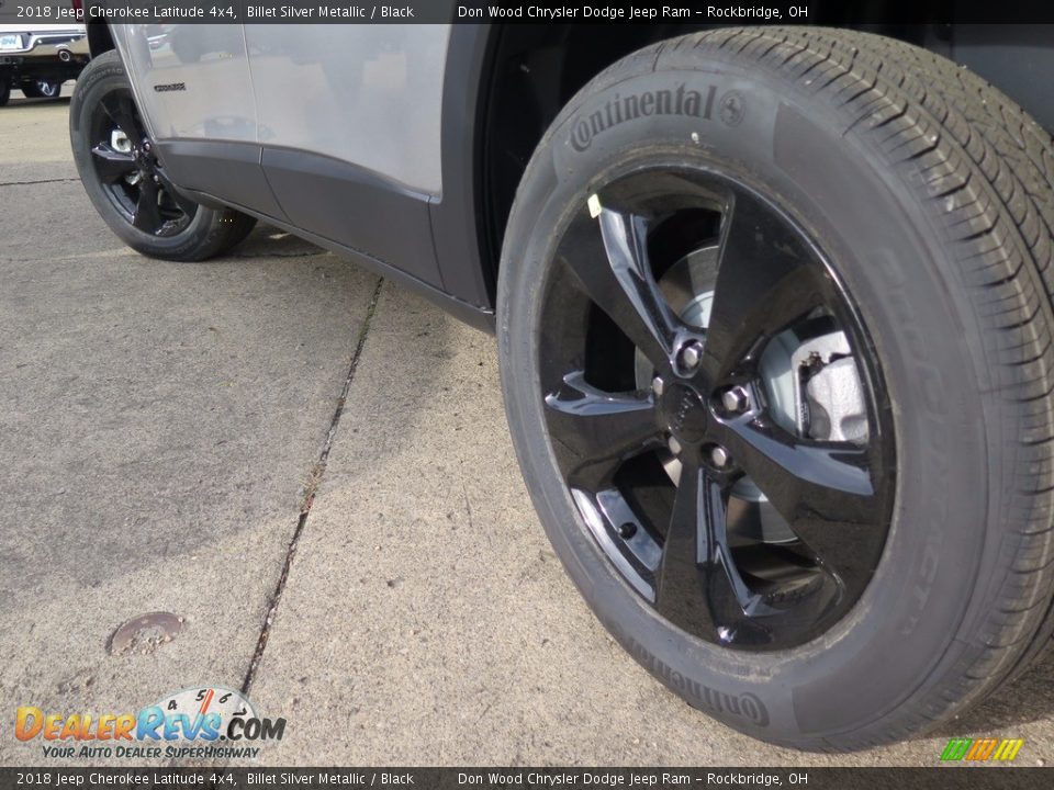 2018 Jeep Cherokee Latitude 4x4 Billet Silver Metallic / Black Photo #14