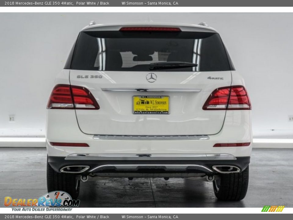 2018 Mercedes-Benz GLE 350 4Matic Polar White / Black Photo #4