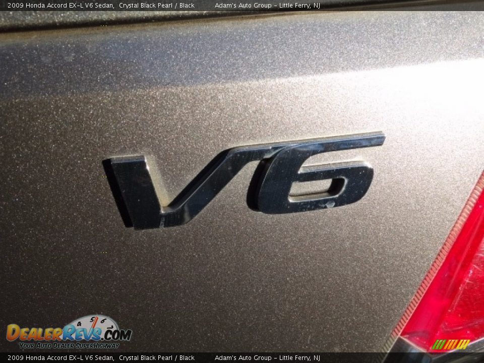 2009 Honda Accord EX-L V6 Sedan Crystal Black Pearl / Black Photo #7