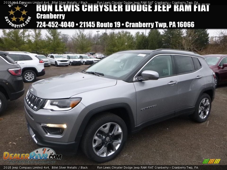 2018 Jeep Compass Limited 4x4 Billet Silver Metallic / Black Photo #1