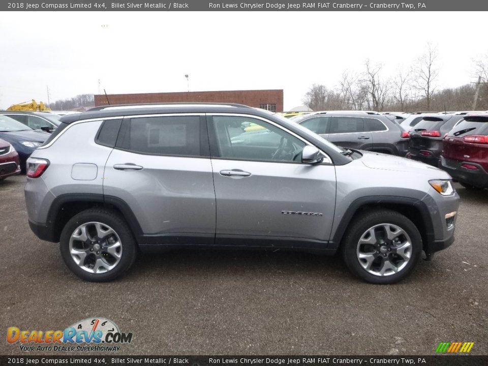 2018 Jeep Compass Limited 4x4 Billet Silver Metallic / Black Photo #6